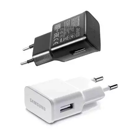 شارژر اصلی 15 وات سامسونگ ( Samsung ) صد در صد اورجینال رنگ سفید (سرجعبه)