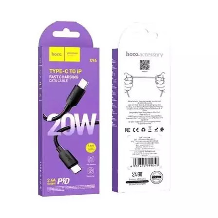 کابل شارژ Type C به لایتنینگ هوکو ( hoco) مدل X96