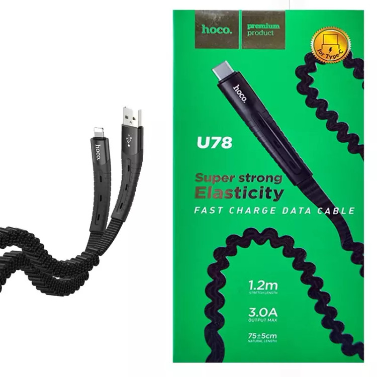 کابل شارژ USB به لایتنینگ هوکو ( hoco ) مدل U78