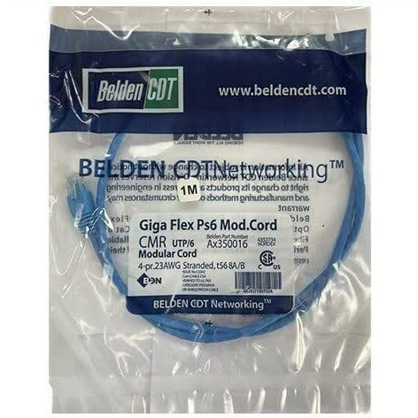 کابل شبکه CAT6 بلدن (Belden) طول 1 متر