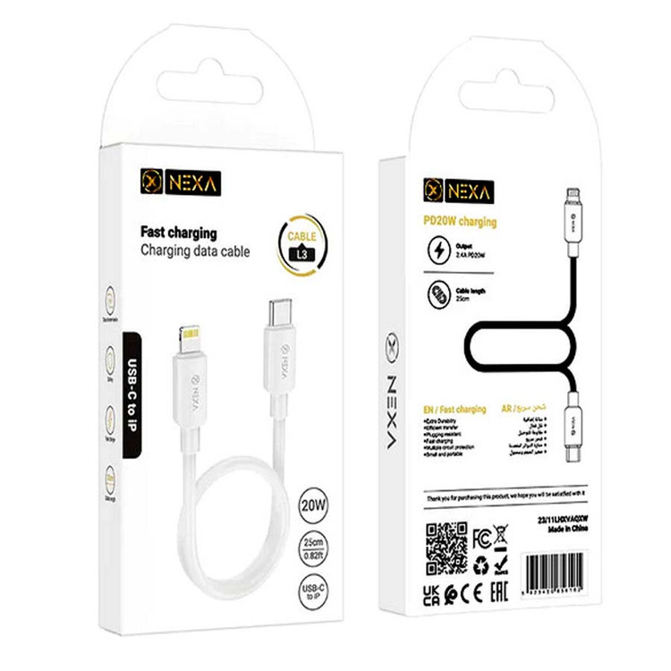 کابل شارژ Type C به لایتنینگ نکسا ( NEXA ) مدل L3