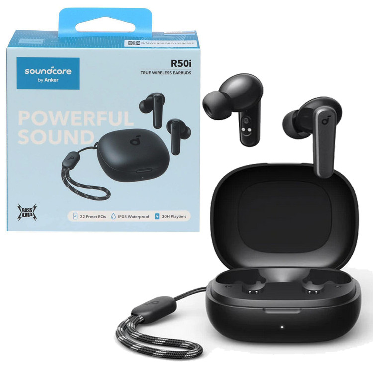 ایرپادز (هدفون بی سیم) انکر مدل R50i رنگ مشکی( 18 ماه گارانتی آگرین همراه)