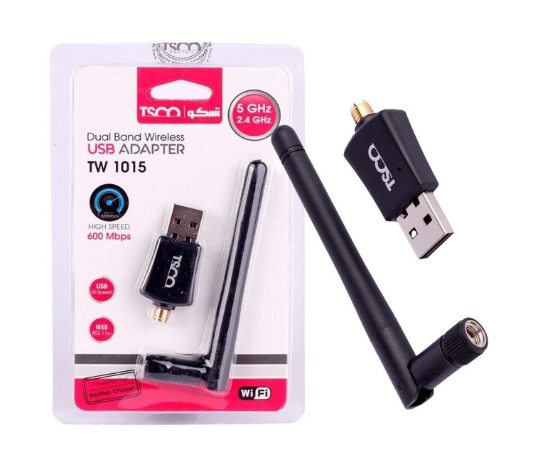 کارت شبکه USB بیسیم تسکو مدل TW1015 (گارانتی 12 ماهه توسن سیستم شرق)