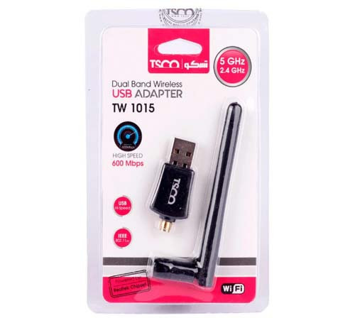 کارت شبکه USB بیسیم تسکو مدل TW1015 (گارانتی 12 ماهه توسن سیستم شرق)
