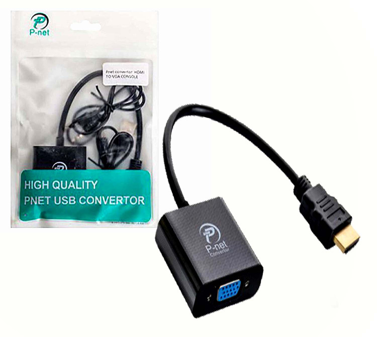 مبدل HDMI به VGA پی نت (با کابل صدا)