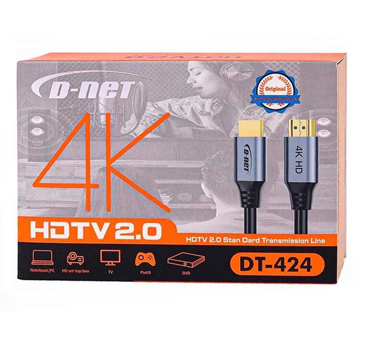 کابل HDMI دی نت 10 متری VER2 4K مدل DT-424