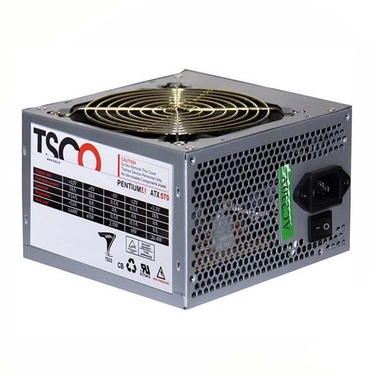 منبع تغذیه کامپیوتر تسکو مدل TP 570W توان 230 وات