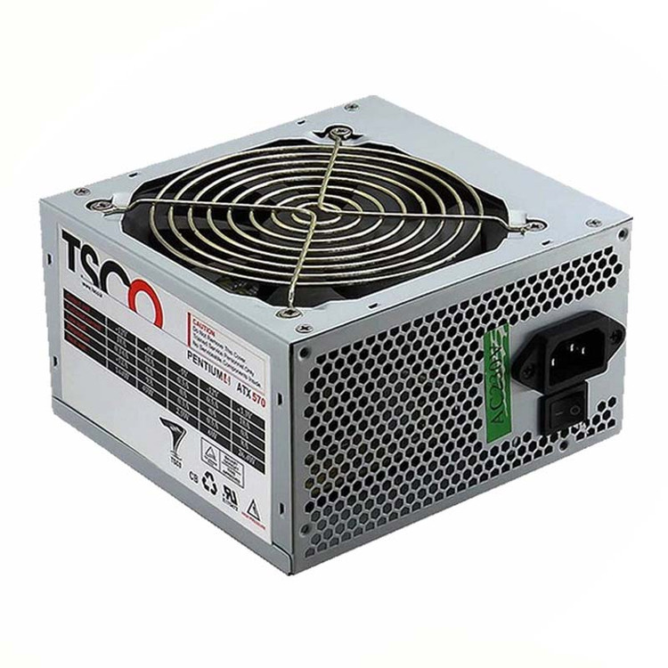 منبع تغذیه کامپیوتر تسکو مدل TP 570W توان 230 وات