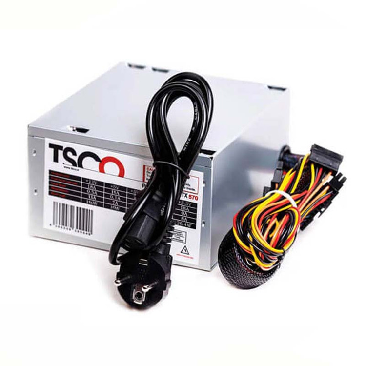 منبع تغذیه کامپیوتر تسکو مدل TP 570W توان 230 وات