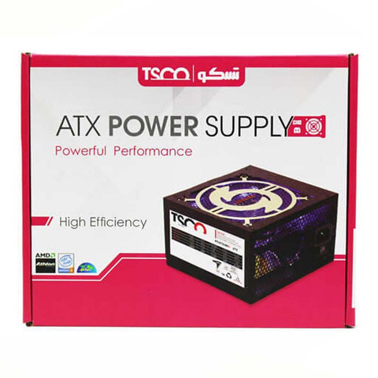منبع تغذیه کامپیوتر تسکو مدل TP 570W توان 230 وات