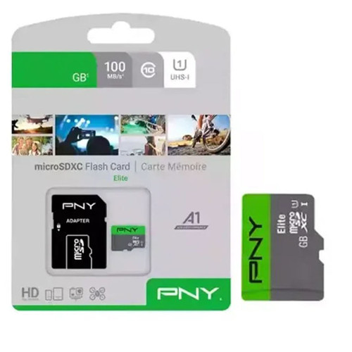 کارت حافظه microSDHC پی ان وای مدل Elite کلاس 10 استاندارد UHS-I U1 سرعت 100MBs ظرفیت 16 گیگابایت به همراه آداپتور SD