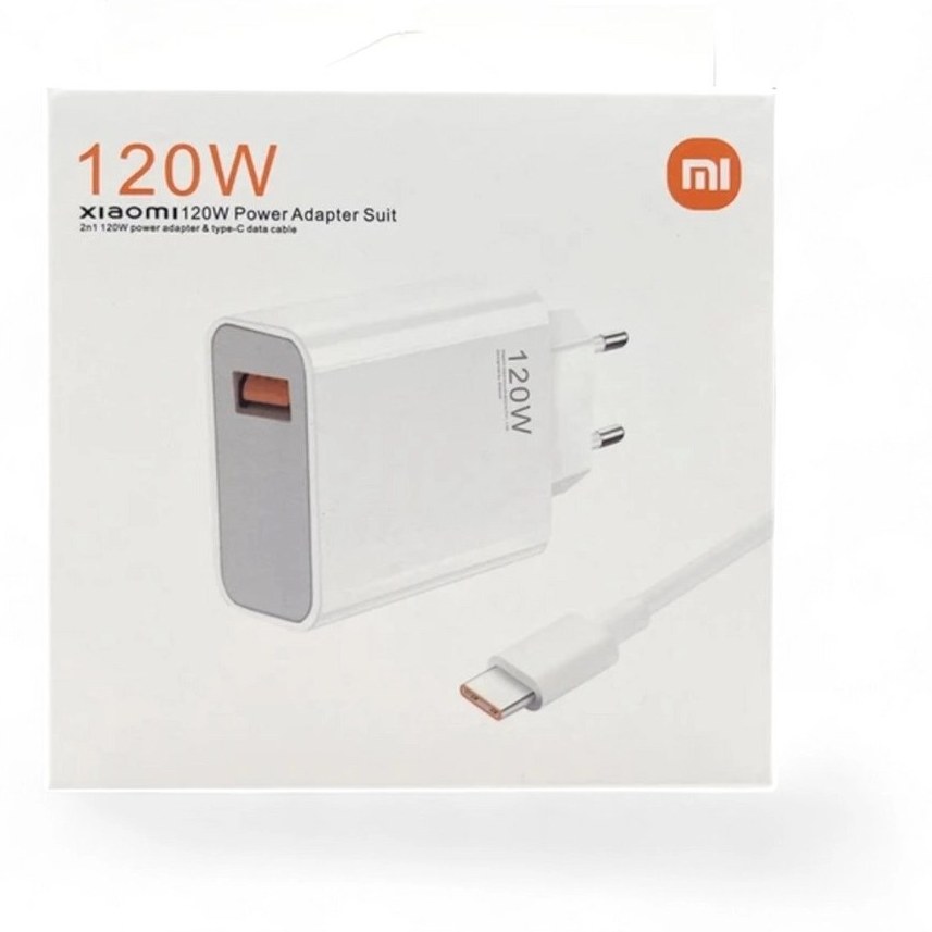 شارژر اورجینال فست شارژ 120 واتی شیائومی با کابل