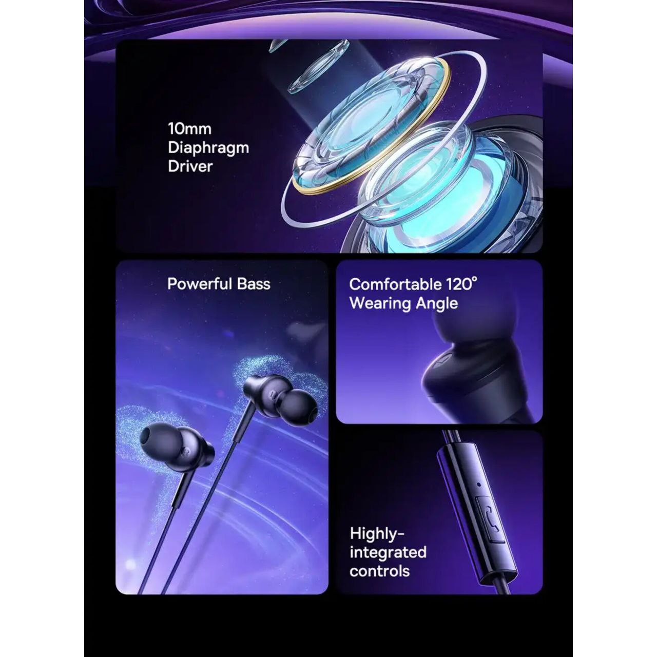 قیمت خرید هندزفری تایپ سی باسئوس مدل CZ11 با گارانتی 24 ماه آونگ