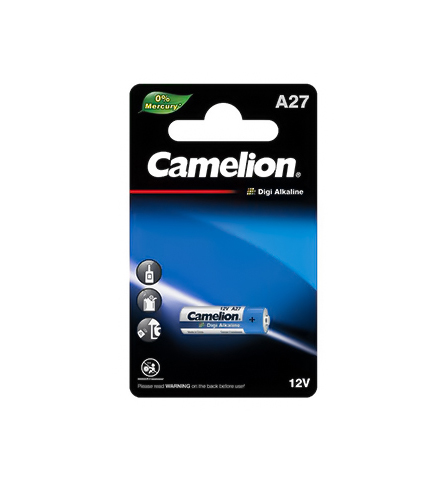 باتری ریموتی A27 ولتاژ 12 ولت 16میلی‌آمپر سری دیجی آلکالاین کملیون Camelion