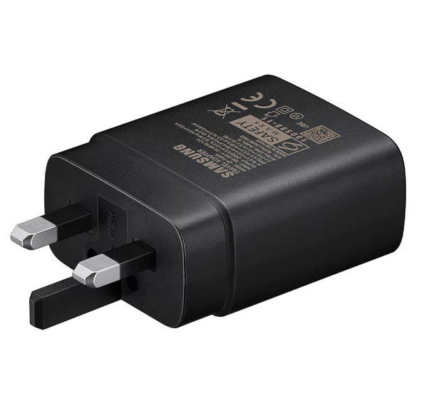 شارژر اورجینال 45 وات سامسونگ( Samsung ) اورجینال صد در صد  ( 3 پین )  رنگ مشکی