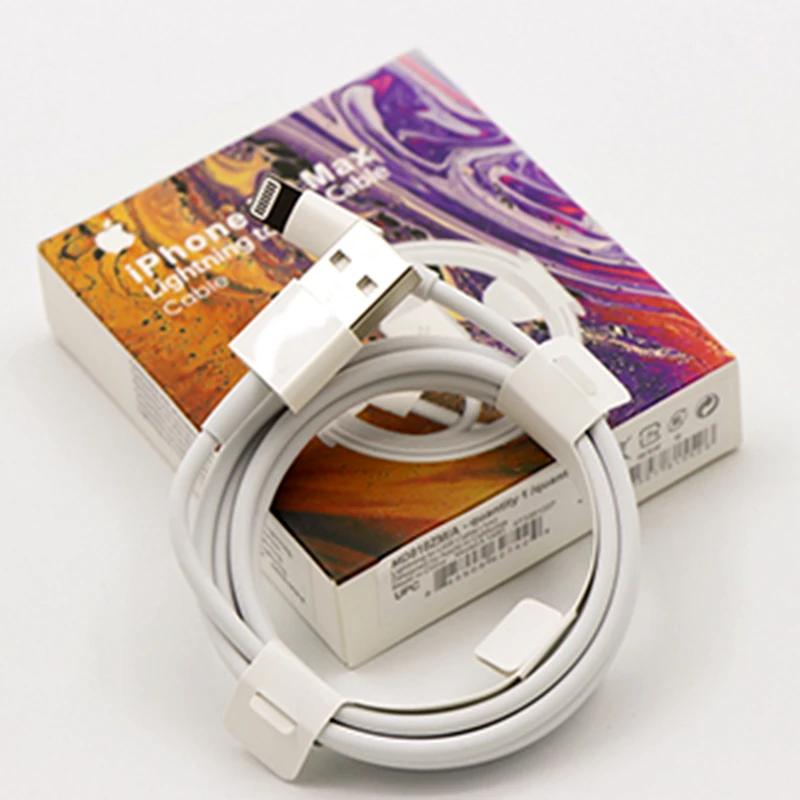 کابل شارژر اپل USB به Lightning  صدرصد اورجینال  طول 1 متر  ( گارانتی تضمین اصالت و سلامت فیزیکی )