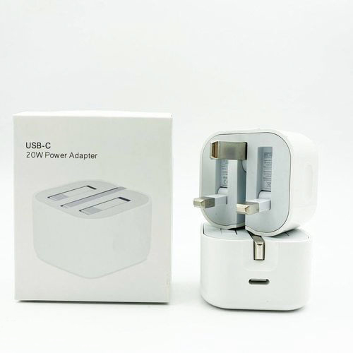 شارژر USB-C اپل ۲۰ وات اپل ( apple ) 3پین اورجینال صد در صد اپل استوری( گارانتی تضمین اصالت و سلامت فیزیکی )