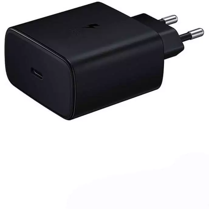 شارژر اورجینال 45 وات سامسونگ( Samsung )  به همراه کابل دو سر Type C( گارانتی 6 ماهه هیسکا )