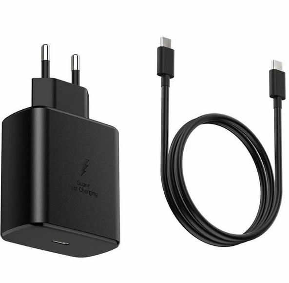 شارژر اورجینال 45 وات سامسونگ( Samsung )  به همراه کابل دو سر Type C( گارانتی 6 ماهه هیسکا )شارژر اورجینال 45 وات سامسونگ( Samsung )  به همراه کابل دو سر Type C( گارانتی 6 ماهه هیسکا )