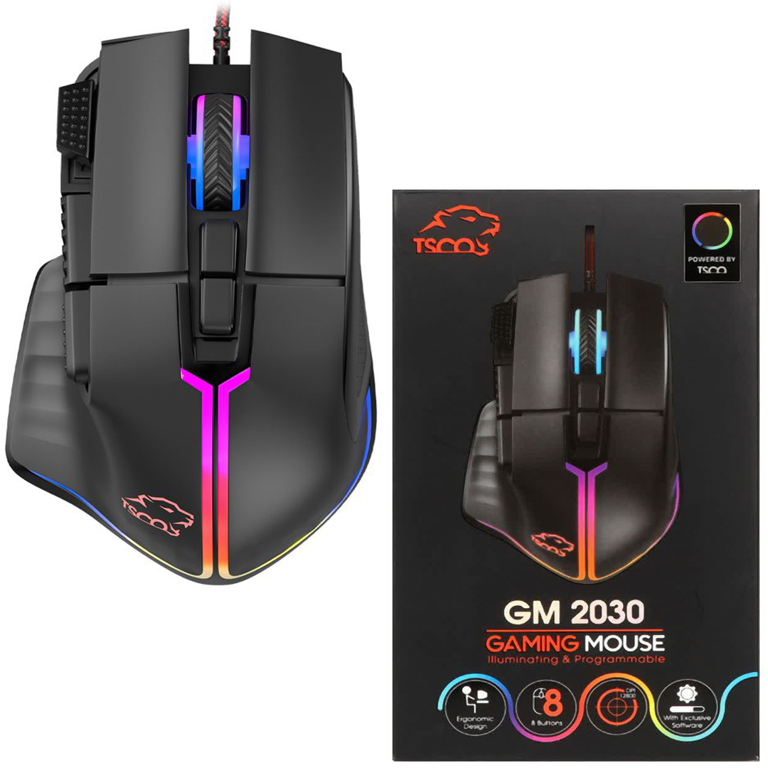 ماوس سیم دار گیمینگ تسکو ( TSCO) مدل  TDCO GM 2030 (گارانتی 12 ماهه توسن سیستم شرق )