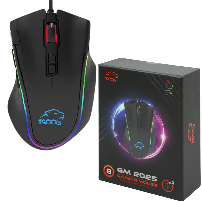 ماوس سیم دار گیمینگ تسکو ( TSCO) مدل  TDCO GM 2025 (گارانتی 12 ماهه توسن سیستم شرق )