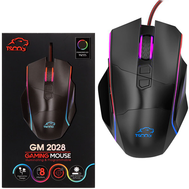 ماوس سیم دار گیمینگ تسکو ( TSCO) مدل  TSCO GM 2028 (گارانتی 12 ماهه توسن سیستم شرق )