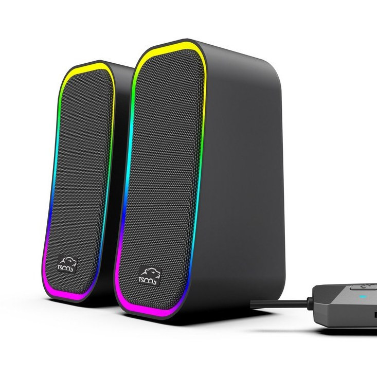 اسپیکر دو تیکه کامپیوتر تسکو (TSCO) مدل GS 2076 رنگ مشکی ( گارانتی 12 ماهه توسن سیستم شرق )