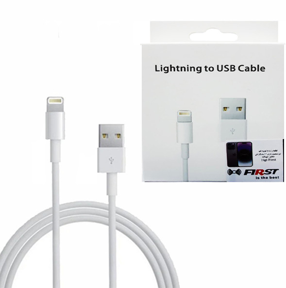 کابل شارژر اپل USB به Lightning صدرصد اورجینال طول 1 متر