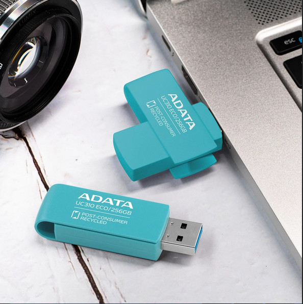 فلش مموری ای دیتا (ADATA) مدل UC310 Eco USB3.2 ظرفیت 128 گیگابایت رنگ سفید ( گارانتی 60 ماهه آونگ)