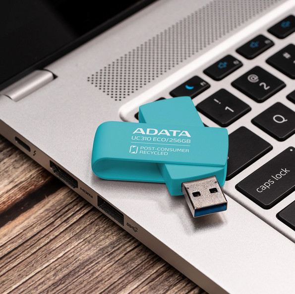 فلش مموری ای دیتا (ADATA) مدل UC310 Eco USB3.2 ظرفیت 128 گیگابایت رنگ سفید ( گارانتی 60 ماهه آونگ)