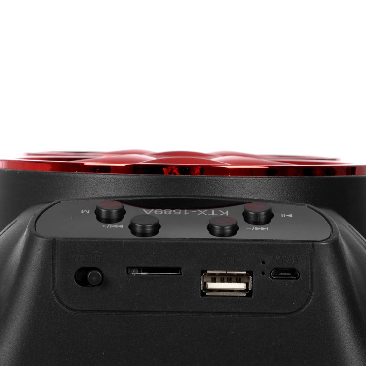 اسپیکر بلوتوثی رم و فلش خور کی تی ایکس ( KTX) مدل 1588A رنگ قرمز