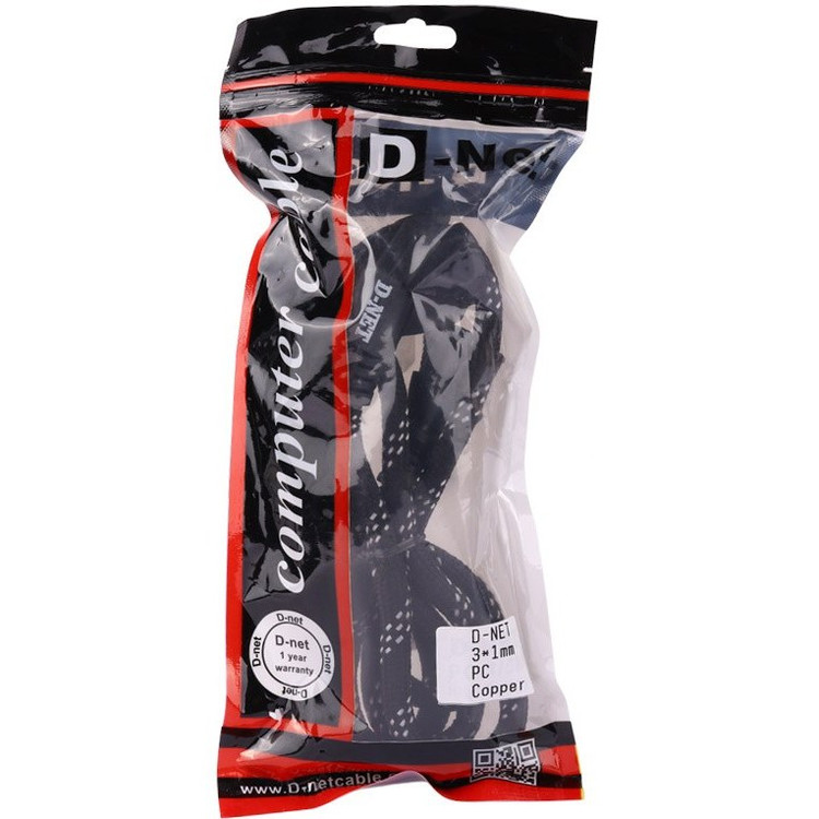 کابل برق منبع تغذیه کامپیوتر دی نت(DNET) طول 1.5 متر با روکش کنفی