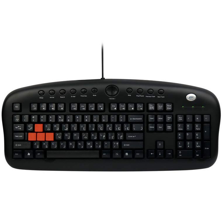 کیبورد و ماوس گیمینگ باسیم ای فورتک مدل KX-2810BK