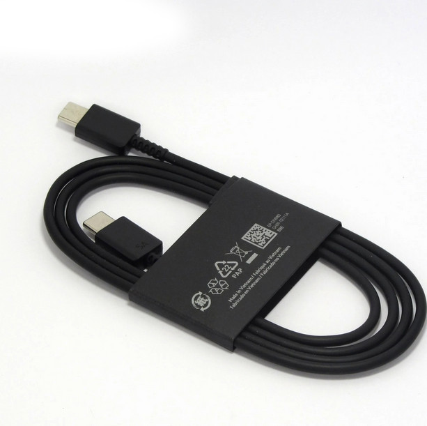کابل شارژ Type-C به Type-C اورجینال سامسونگ مدل EP-DN980 رنگ مشکی (سر جعبه ای-اصل ویتنام)