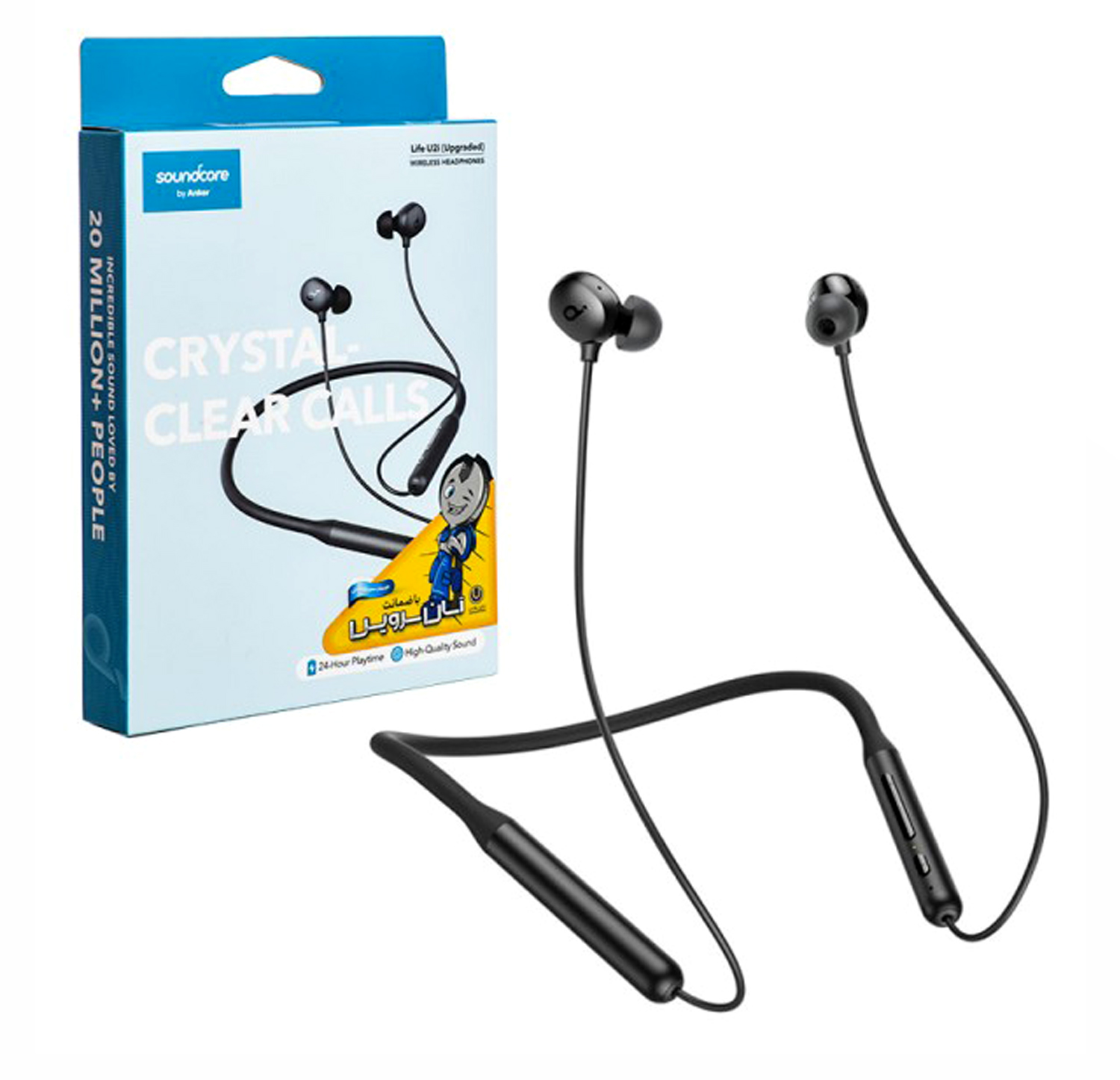 هدفون بلوتوثی گردنی انکر Soundcore Life U2i مدل A3213