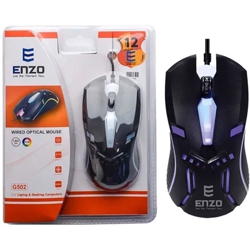 ماوس گیمینگ سیم دار انزو مدل G502