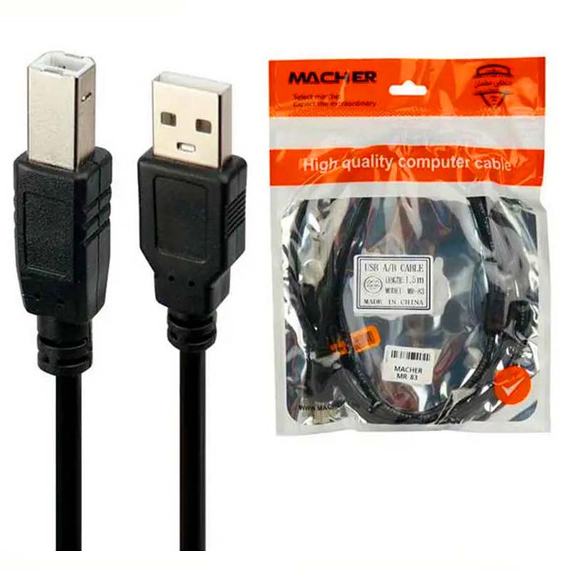 کابل پرینتر مچر مدل MR-85 طول 3 متر (با گارانتی 6 ماهه مچر )