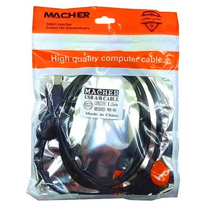 کابل پرینتر مچر مدل MR-85 طول 3 متر (با گارانتی 6 ماهه مچر )