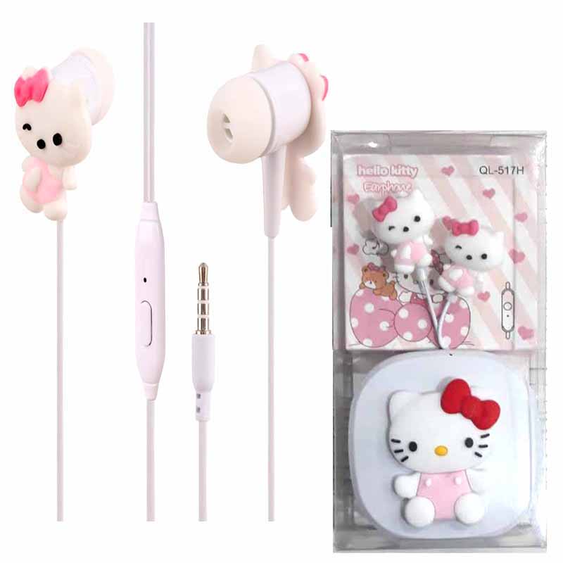 هندزفری فانتزی کیتی مدل QL-517H ( صورتی)