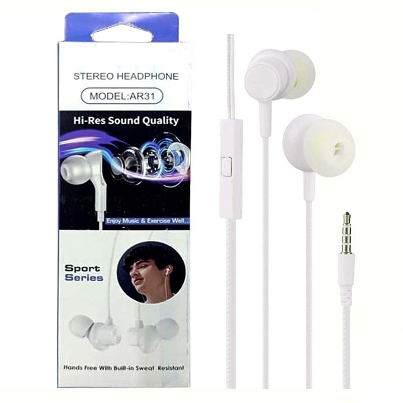 هندزفری سیم دار استریو مدل AR-31