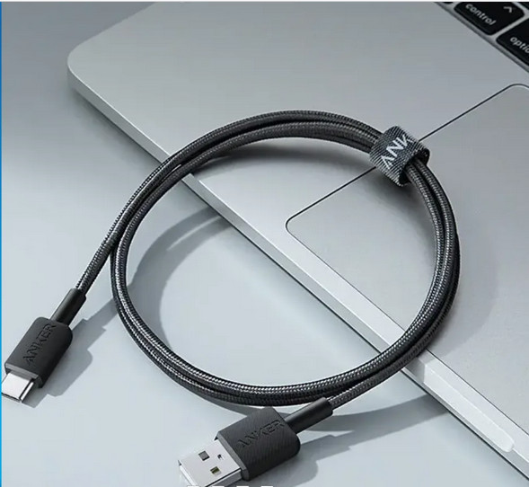 کابل شارژ USB به Type-C انکر (Anker) مدل A81H5H11 (گارانتی 18ماهه حافظه طلایی ایستا)