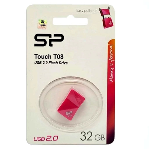فلش مموری سیلیکون پاور Touch T08 USB 2 ظرفیت 32 گیگابایت (گارانتی 60 ماهه متین)