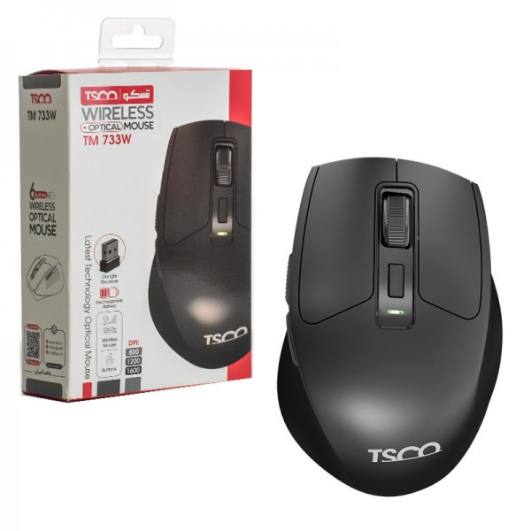 ماوس شارژی بی سیم بلوتوثی تسکو (TSCO) مدل TSCO TM733W (گارانتی 12 ماهه توسن سیستم شرق )