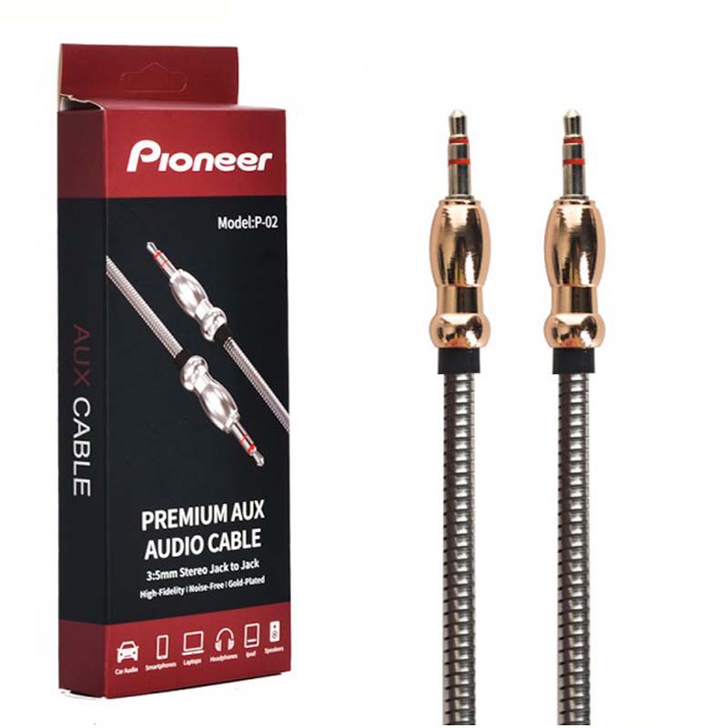 کابل AUX پایونیر مدل P-02 طول 1.5 متر