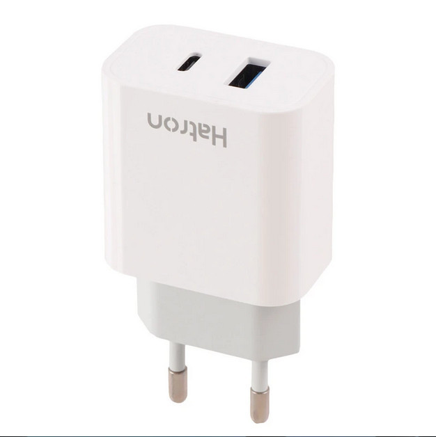 شارژر دیواری 20 وات هترون ( Hatron ) مدل HWC 2202PQ ( گارانتی 18 ماهه فورتیم )
