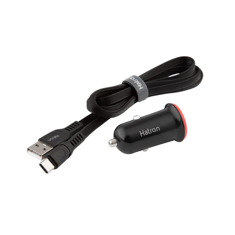 شارژر فندکی فست شارژ هترون مدل HCC2181PQ توان 20 وات به همراه کابل USB-C ( گارانتی 18 ماهه فور تیم)