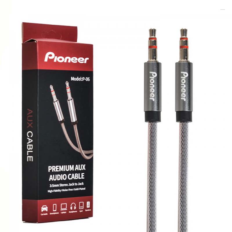 کابل AUX پایونیر مدل P-06 طول 1.5 متر