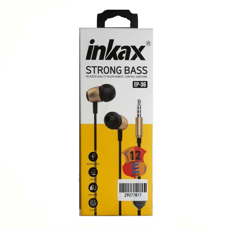 هندزفری سیم دار اینکاکس ( Inkax ) مدل EP-36