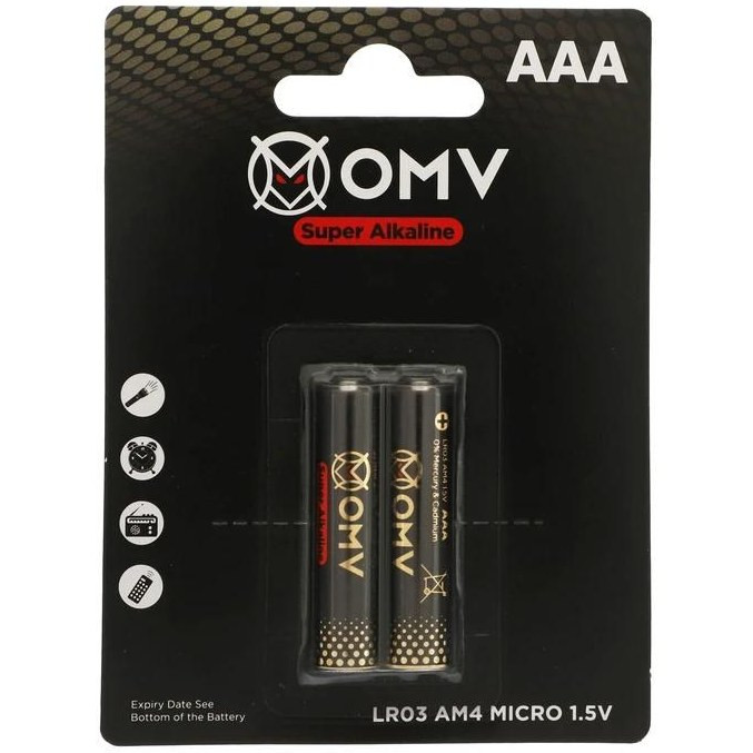 باتری نیم قلمی او ام وی ( OMV ) مدل Super Alkaline
